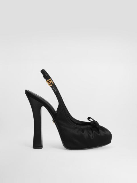 Dolce & Gabbana Satin slingbacks