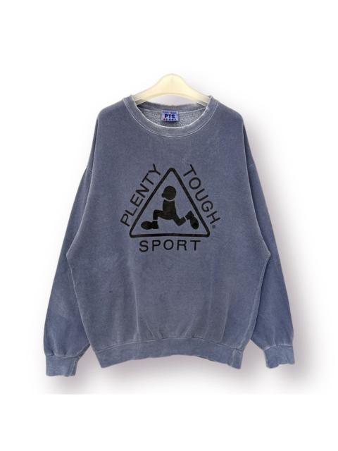 Other Designers Vintage - 🔥 Plenty Tough Sport Distressed Roundneck Sweatshirt - L