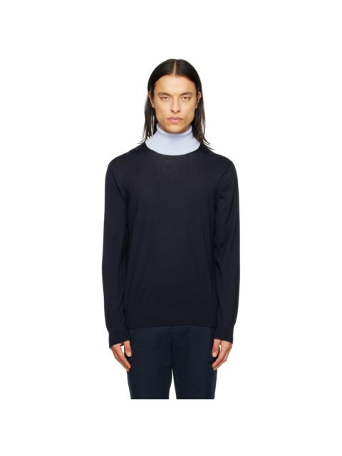 GABRIELA HEARST Navy & Blue Jermaine Turtleneck