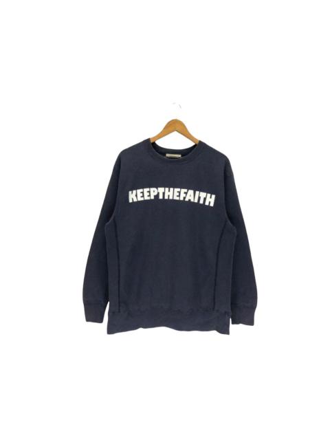 Other Designers Japanese Brand - Vintage Keep The Faith Big Logo Sweatshirt
