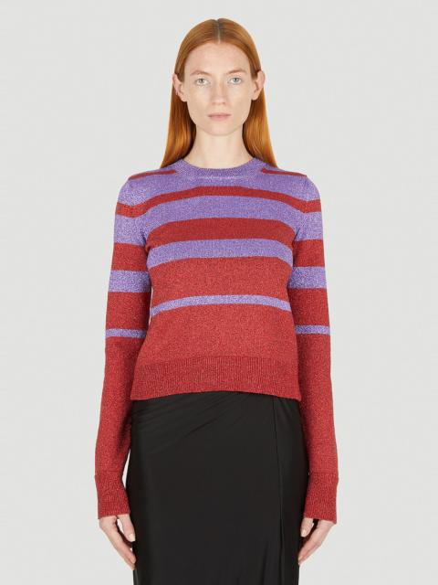 rabanne Metallic Striped Sweater
