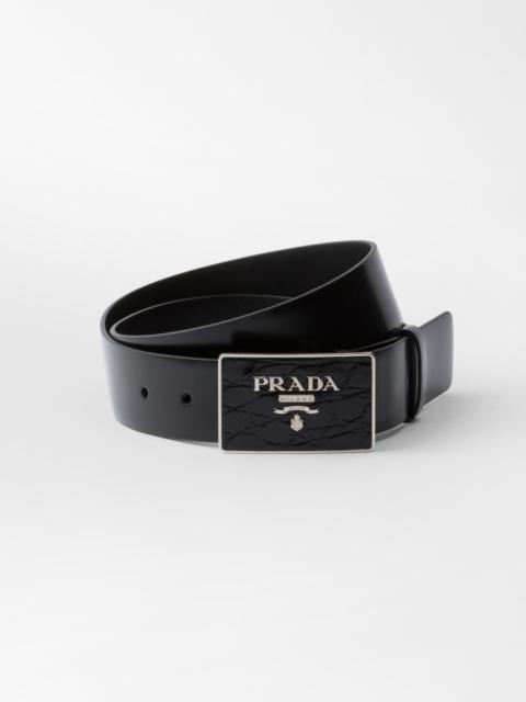 Prada Saffiano leather belt
