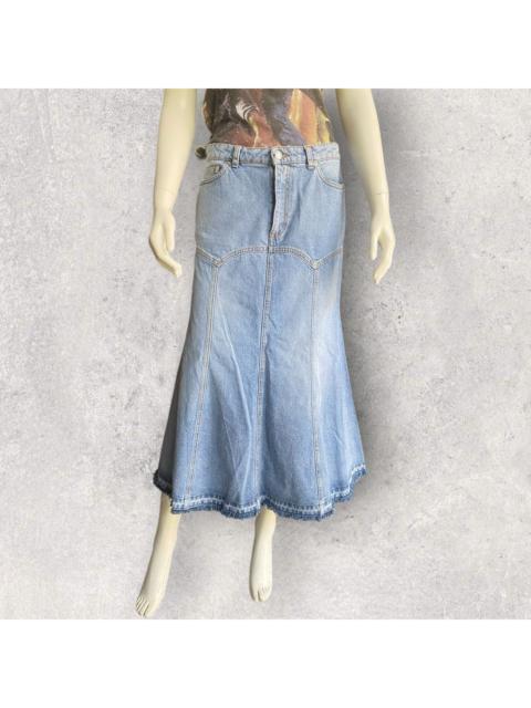 Alexander McQueen 2017 Denim Mermaid Skirt