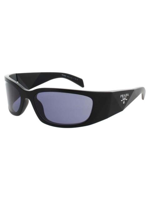 Prada Prada Men's Black Rectangular Sunglasses PRA19S1BO40G