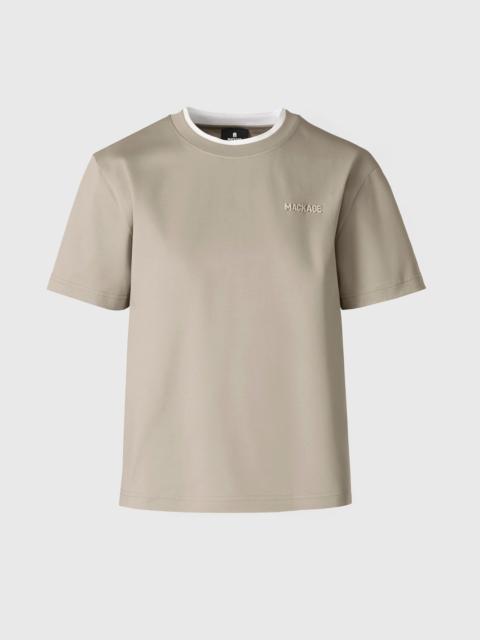 MACKAGE TEE-WNV Double Crewneck Collar T-Shirt