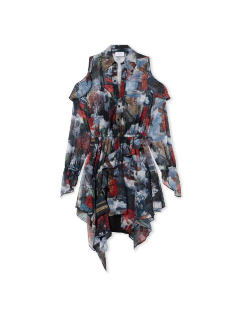 Off-White World Paint Geo Romantic Dress