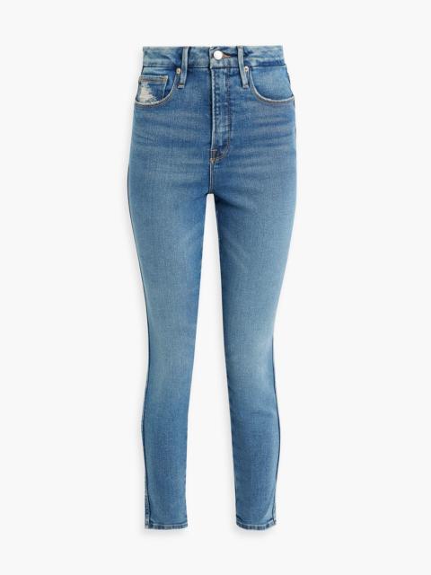 Other Designers Good Curve distressed high-rise skinny jeans