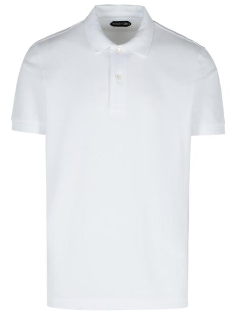 TOM FORD Tom Ford White Cotton Polo Shirt Men