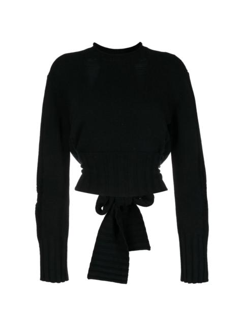 Dion Lee distressed-finish knitted jumper