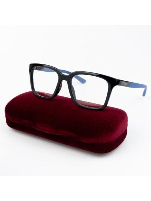 GUCCI SALE! NEW Gucci GG1738O 004 Black Blue Unisex Square Eyeglasses GG 1738O
