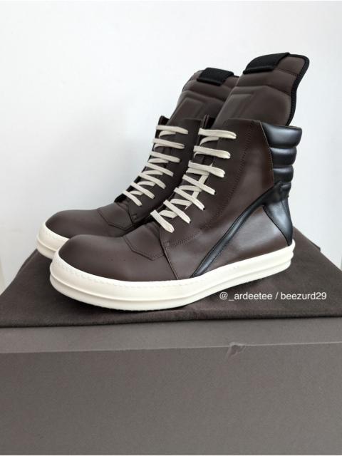Rick Owens 💥UNRELEASED 1/1 SAMPLE GEOBASKETS BROWN/BLACK FW23