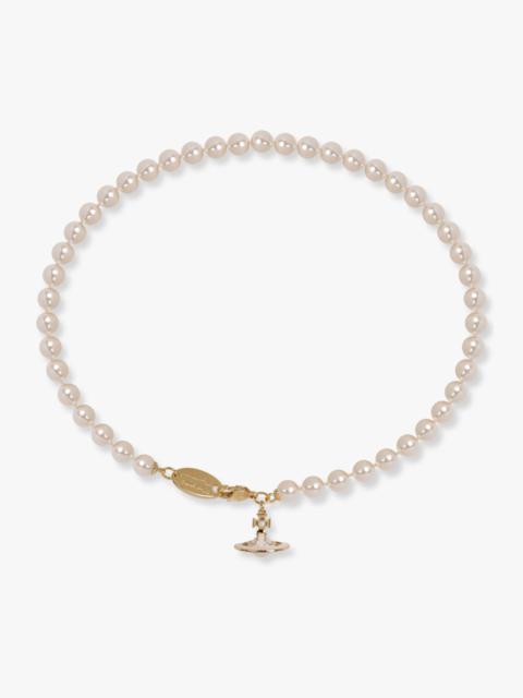 SIMONETTA PEARL NECKLACE | GOLD/WHITE