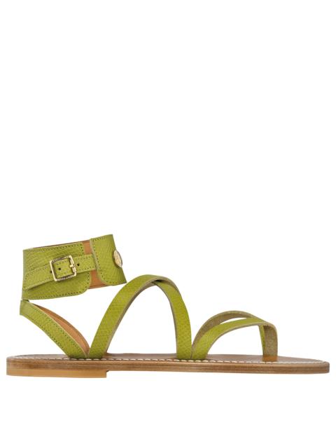 Longchamp Longchamp x K.Jacques Sandals Kiwi Green - Leather