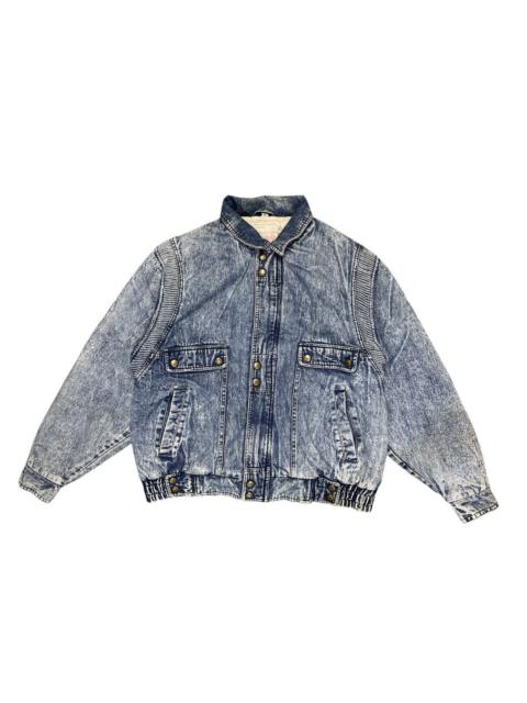 Other Designers Bobson Japan Vintage Denim Bomber Jacket Rare Graphic Lining