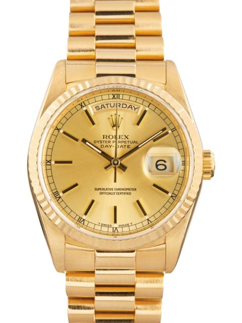 ROLEX Rolex Day-Date Champagne Dial 18238 18k Yellow Gold
