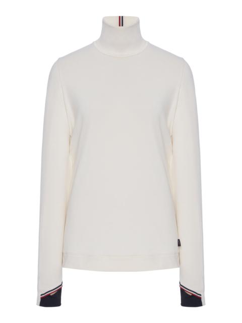 Moncler Grenoble Base Layer Polartec Knit Turtleneck Top white