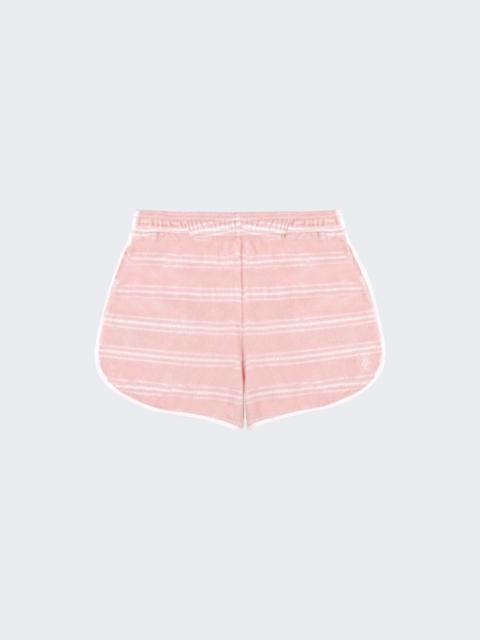 Sporty & Rich Src Terry Shorts Pink Dolphin Striped