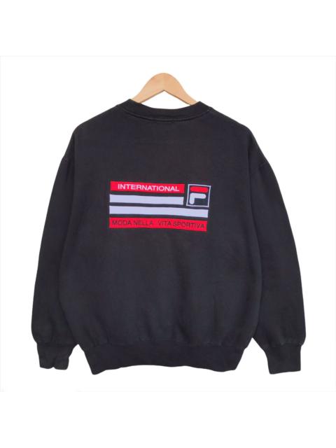 Other Designers Vintage 90s Fila International Embroidered Baggy Sweatshirt