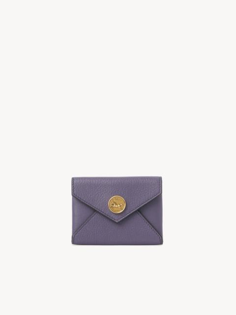 Chloé ENVELOPE CARD HOLDER IN GRAINED LEATHER