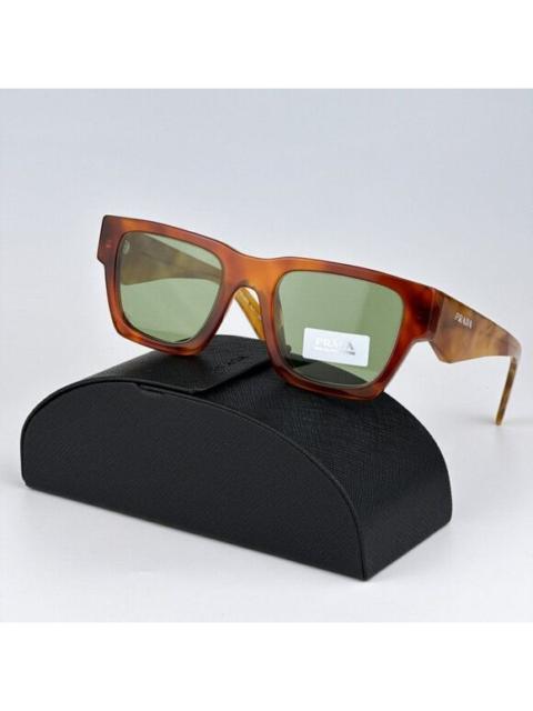 Prada NEW Prada PRA06S 11P60C Cognac Tortoise Green Square Unisex Sunglasses PR A06S