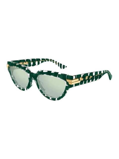 Bottega Veneta Bottega Veneta Green Cat Eye Ladies Sunglasses BV1035S 008 55