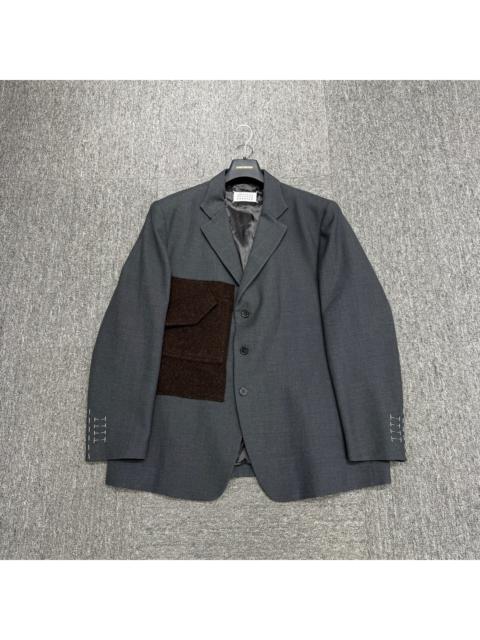 Maison Margiela Maison Margiela Patchwork Wool Coat