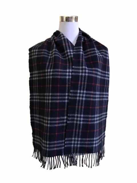 Burberrys Plaid Design Wool Muffler