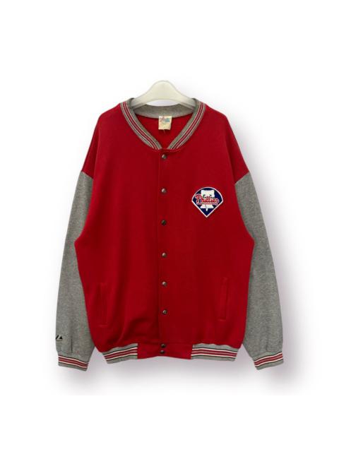 Other Designers 🔥 Vintage 80's Phillies NFL Teams Varsity Sweat Jacket - XL