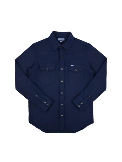 Iron Heart IHSH-413-IND 5oz Selvedge Dobby Cloth Western Shirt Indigo