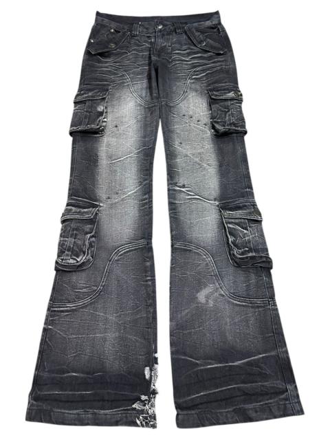Other Designers Vintage Japanese Brand Faded Multipocket Style Flare Jeans