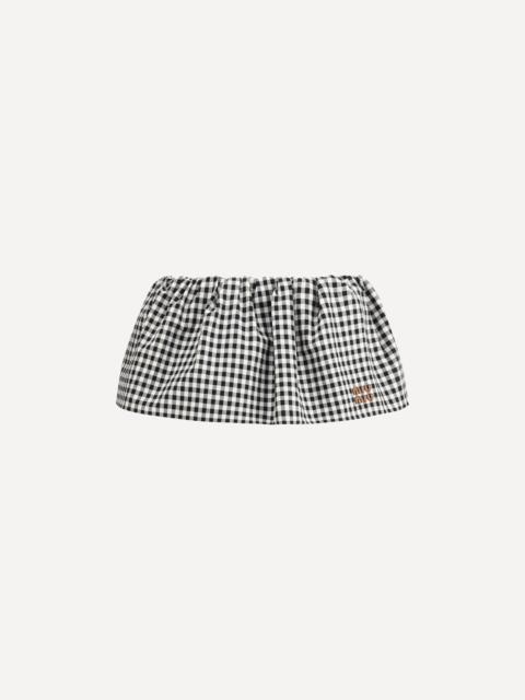 Miu Miu Vichy pattern Miniskirt