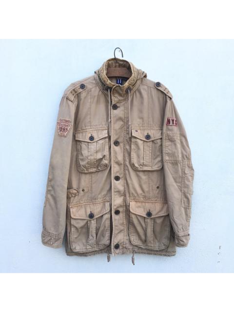 Other Designers Tommy Hilfiger NYC Multipocket Jacket With Hidden Hoodie
