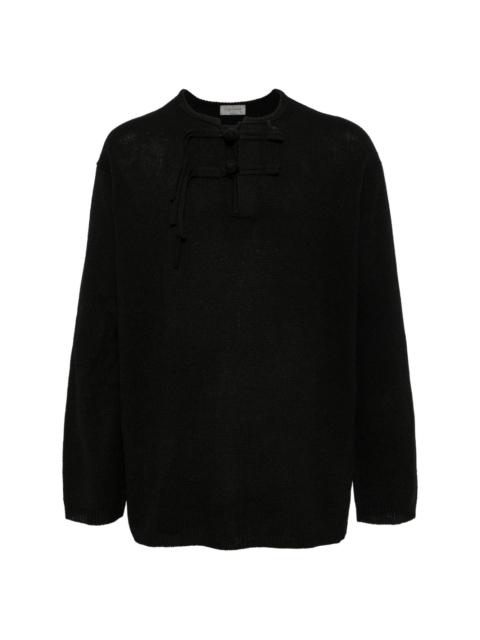 button up wool jumper