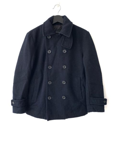 Other Designers Ships Jet Blue - Ships Jet Blue Japan Wool Peacoat Jacket