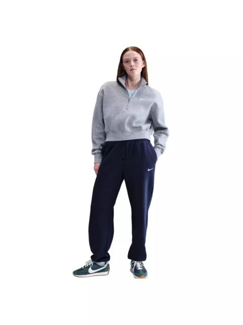 Nike Women's Sportswear Phoenix Fleece High-Waisted Oversized Sweatpants - Dark Blue