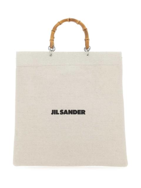 Jil Sander Jil Sander Men Sand Canvas Handbag