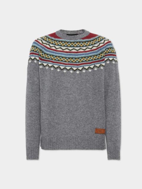 DSQUARED2 NORDIC KNIT SWEATER