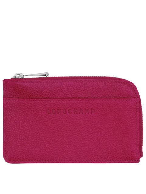 Longchamp Longchamp Le Foulonne Leather Card Holder