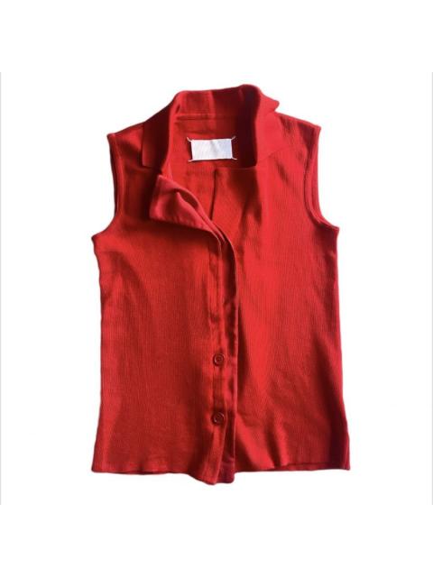 Maison Margiela SS07 Artisanal Wool Sleeveless Blazer