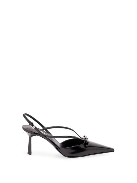 Prada Prada Women Brushed Leather Slingback Pumps