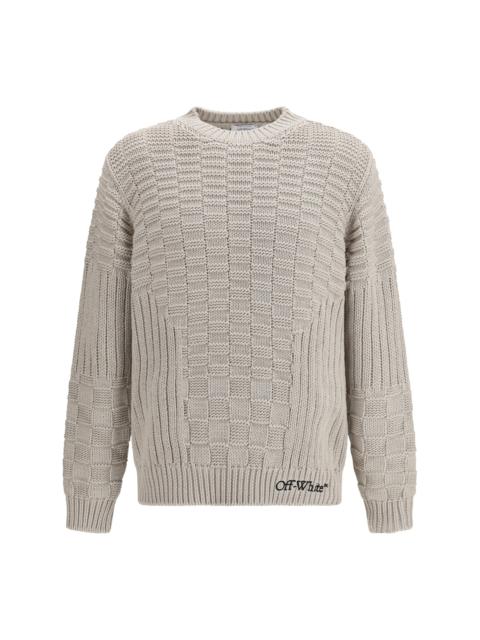 Off-White Off-White Men Arrow Ao 3D Stitch Knit Crewneck