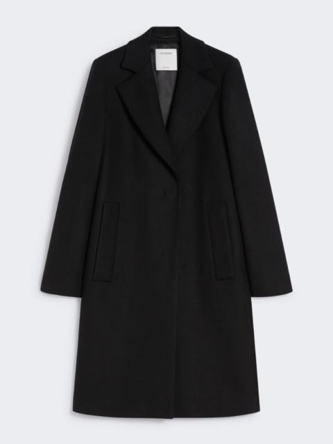 Sportmax Double-sided fabric coat - BLACK