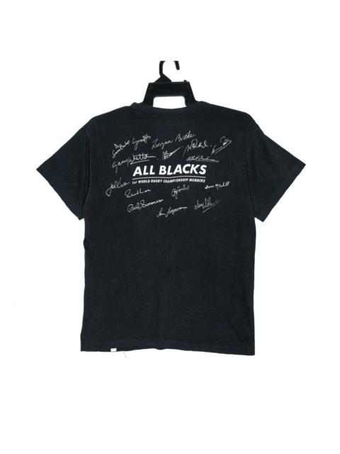 Other Designers Vintage - vintage all blacks tshirt signature 1st World Rugby