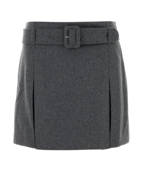 A.P.C. Grey flannel Cecile mini skirt