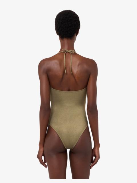 Moschino SMILEY® LUREX JERSEY ONE-PIECE SWIMSUIT