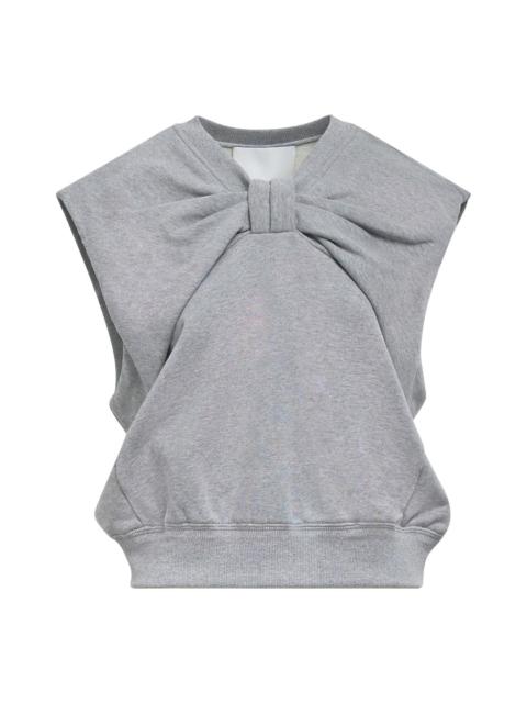 3.1 Phillip Lim Draped Bow French Terry Top