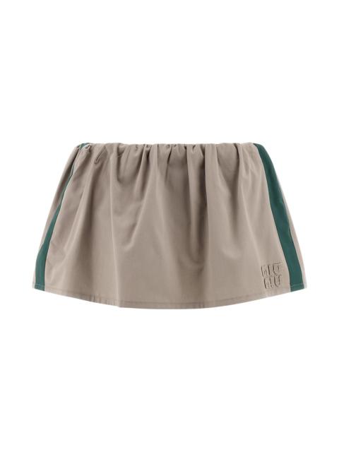 Miu Miu Old twill skirt