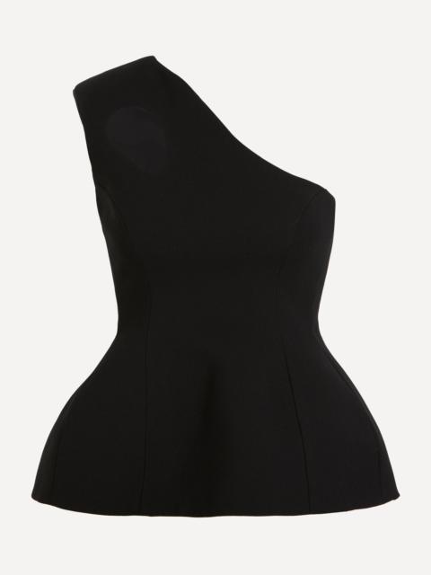 Roksanda Black Vala Single-Shoulder Top