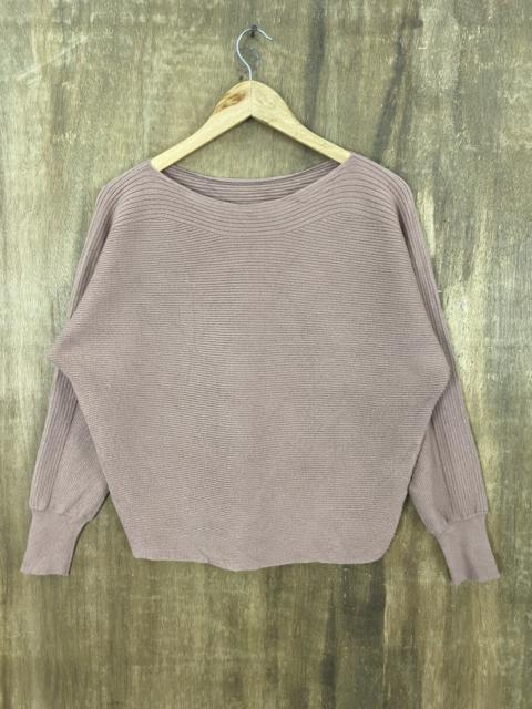 Other Designers Homespun Knitwear - Cecil Mcbee Pleated Brown Knit Sweaters #1289