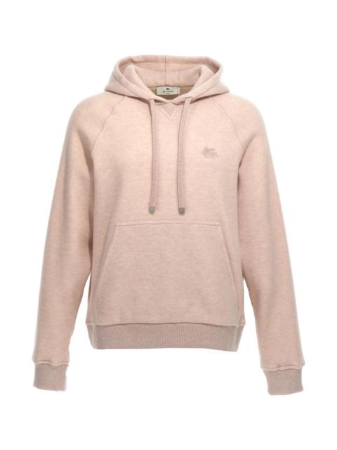 Etro Logo embroidery wool hoodie